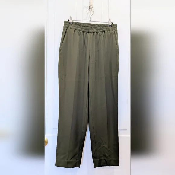 Everlane Italian GoWeave Easy Pant Green | Size 4 - Picture 2 of 7